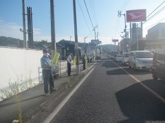 人の輪作戦 2022年9月28日 宇和島警察署前