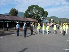 松野町出発式2022年9月21日 虹の森公園